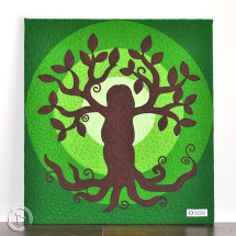 Quilt Art Tree of Life Green - General