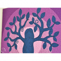 Quilt Art Tree of Life Lilac- Perpective2