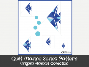 Pagina Serie Marine Quilt Free Pattern - Origami Animals Collection - EN