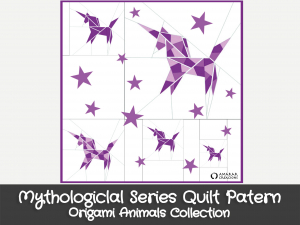 Pagina Serie Mythological Quilt Free Pattern - Origami Animals Collection - EN